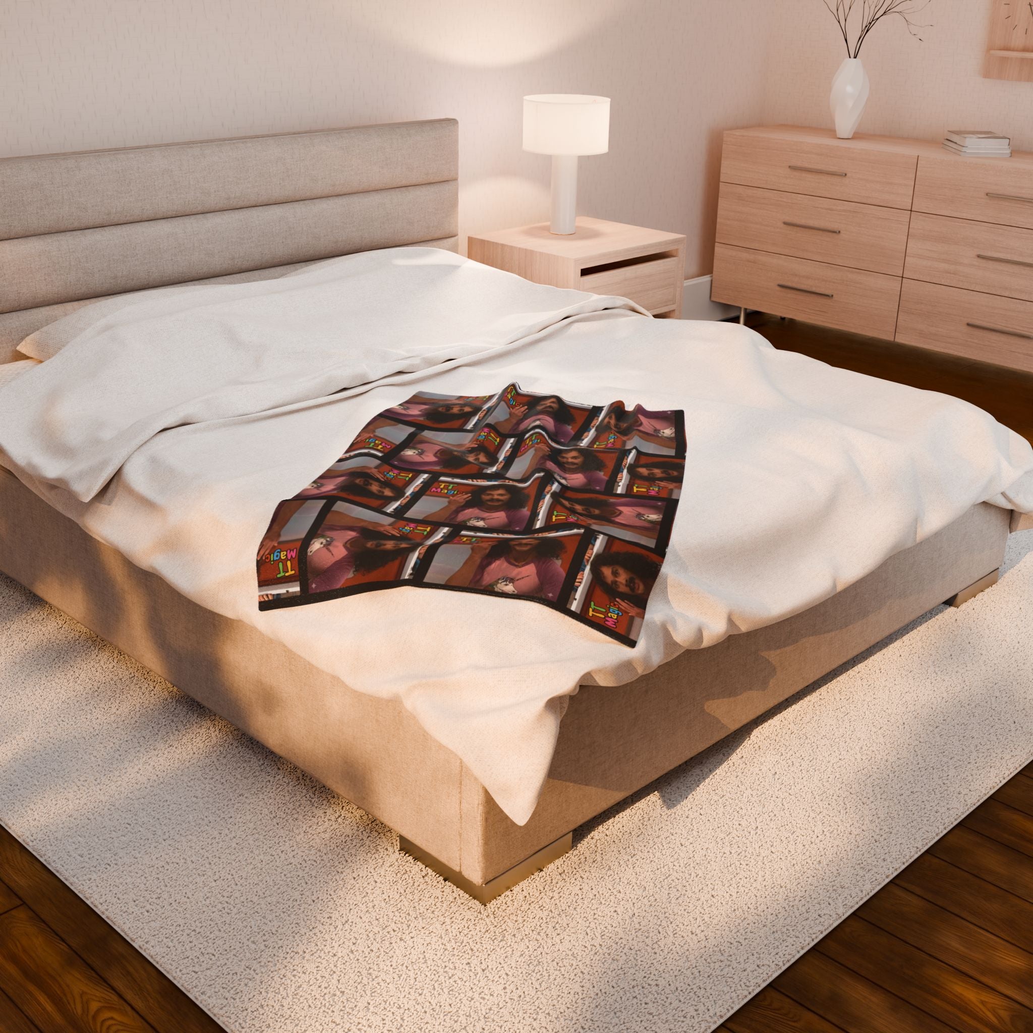TT Magic Velveteen Plush Blanket | Besties & Coffee Cozy Throw