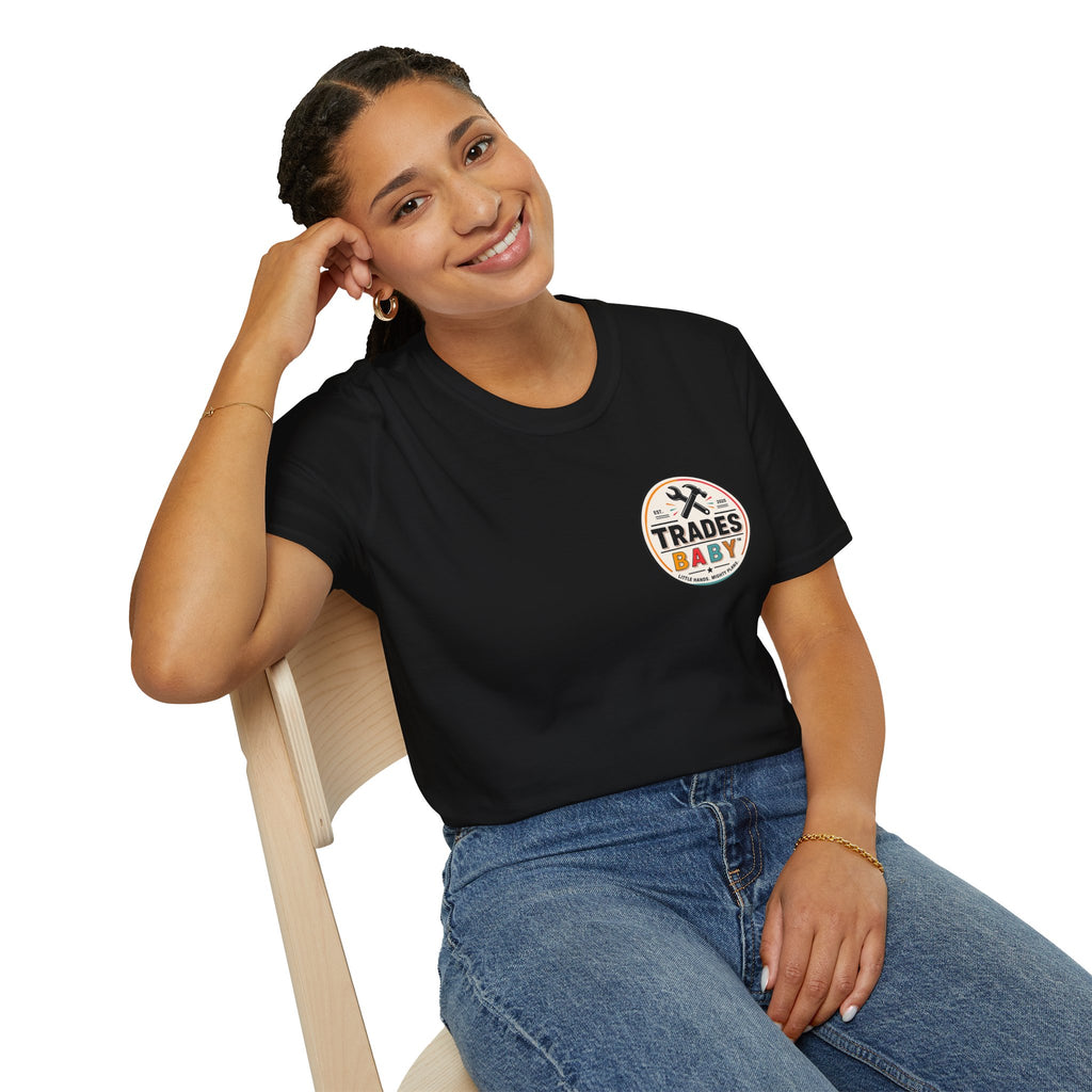 T-Shirt | TradesBaby Parenting Tee | Blue Collar Family Shirt for Hands-On Kids