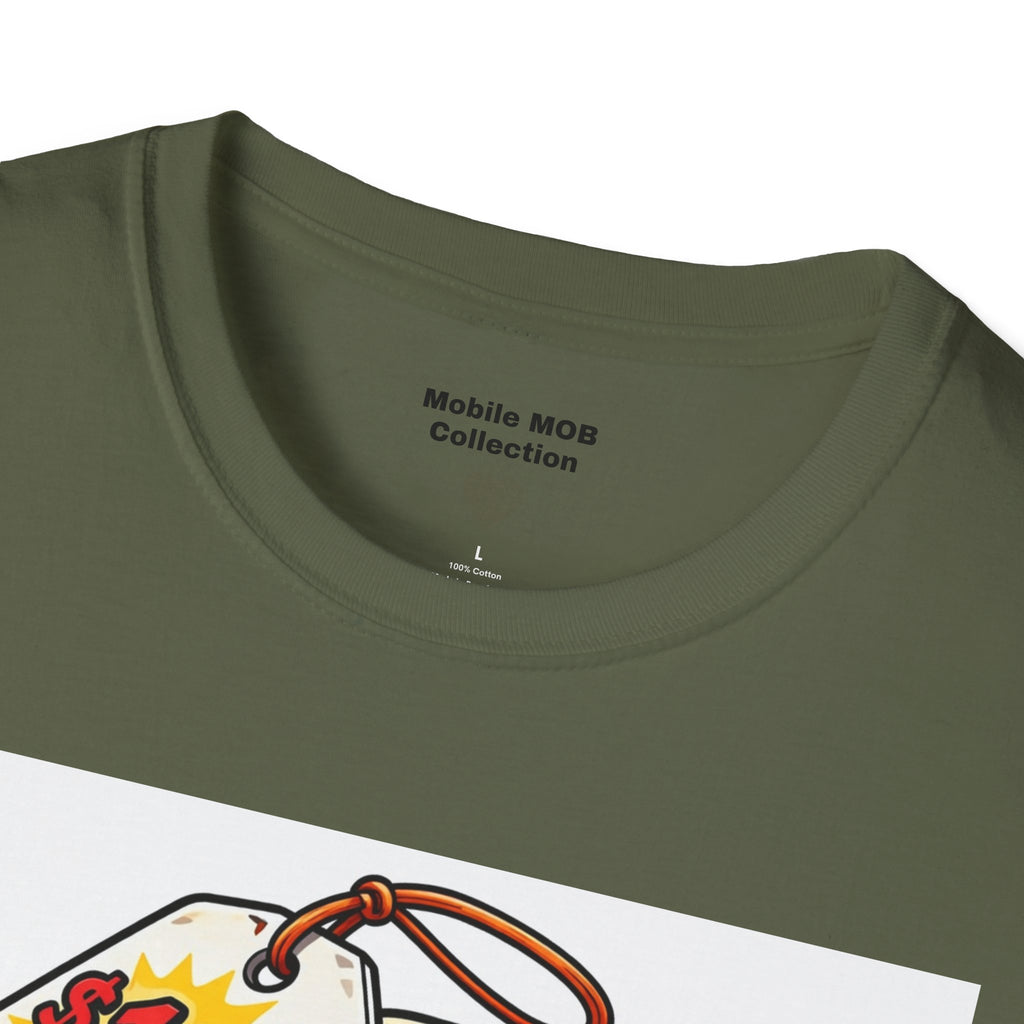 Tape Beggar T-Shirt – Funny Vintage Tape Gun Tee | Mobile Order Curbside Humor, Soft Everyday Fit