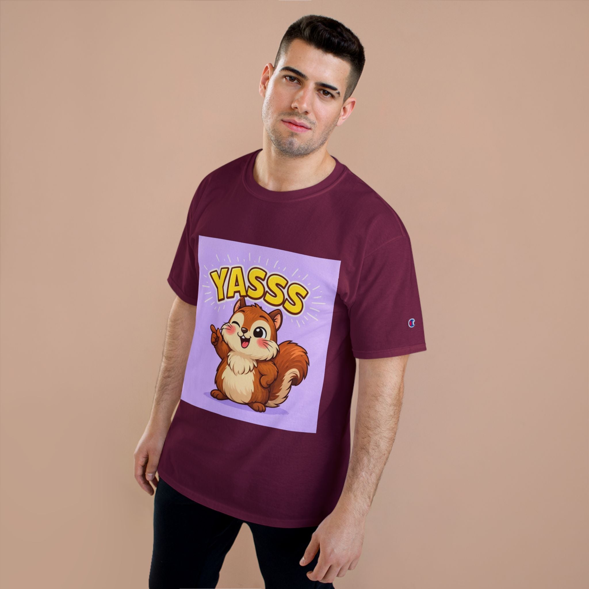 Yaaas Squirrel T-Shirt | Besties & Coffee Community Graphic Tee