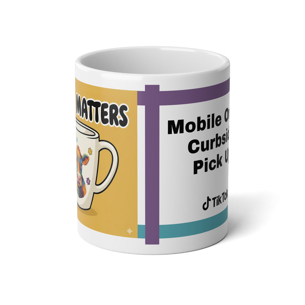 Size Matters Jumbo Mug – 20oz Cow Edition