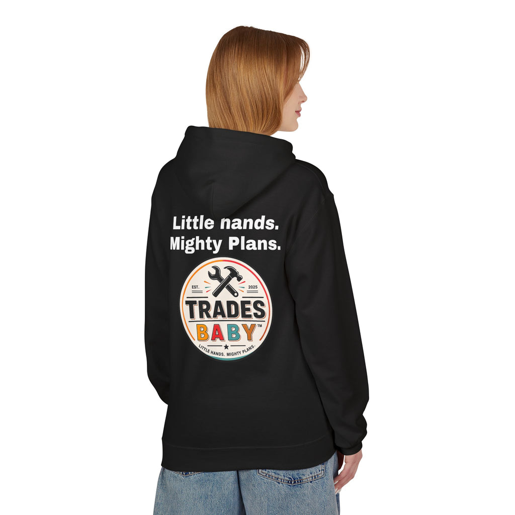 TradesBaby “Little Hands. Mighty Plans.” Hoodie — Future Builder Kids Hoodie