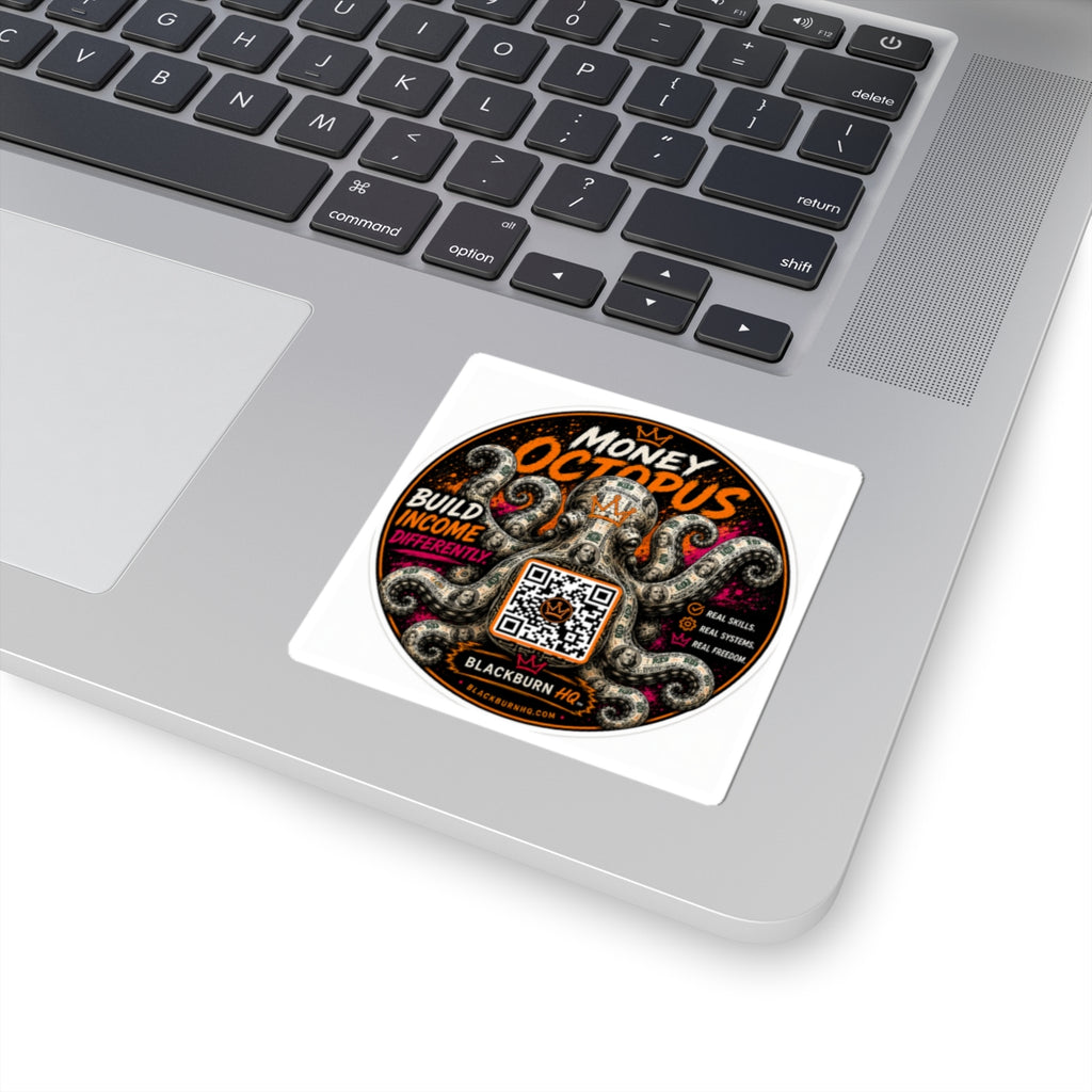 Money Octopus™ QR Sticker | Build Income Differently