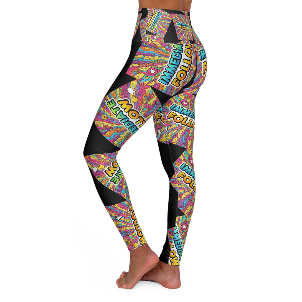 Immediate Follow High-Waisted Leggings | Besties & Coffee Statement Wear
