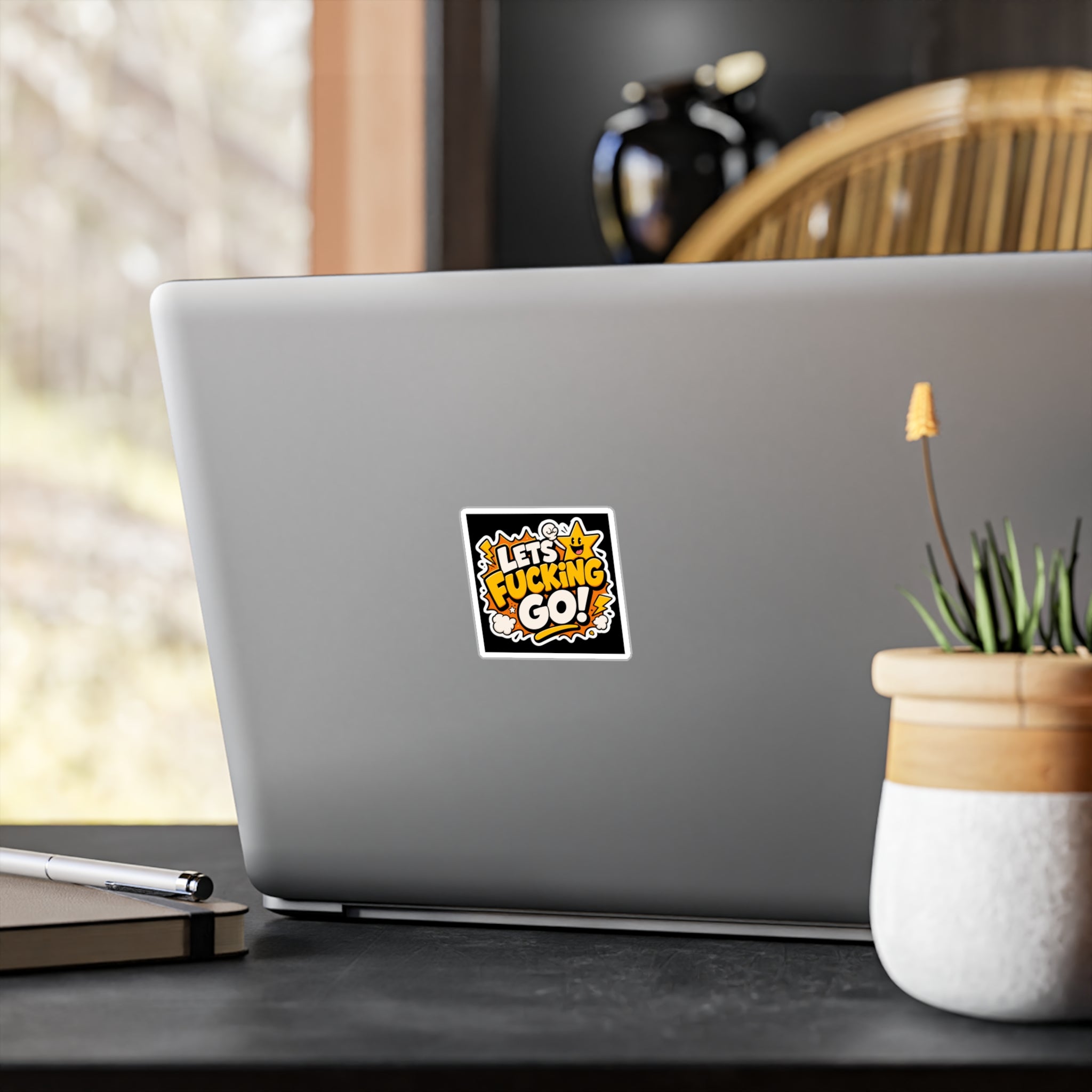 Let’s Fucking Go Sticker | Motivational Chaos Energy Vinyl Decal
