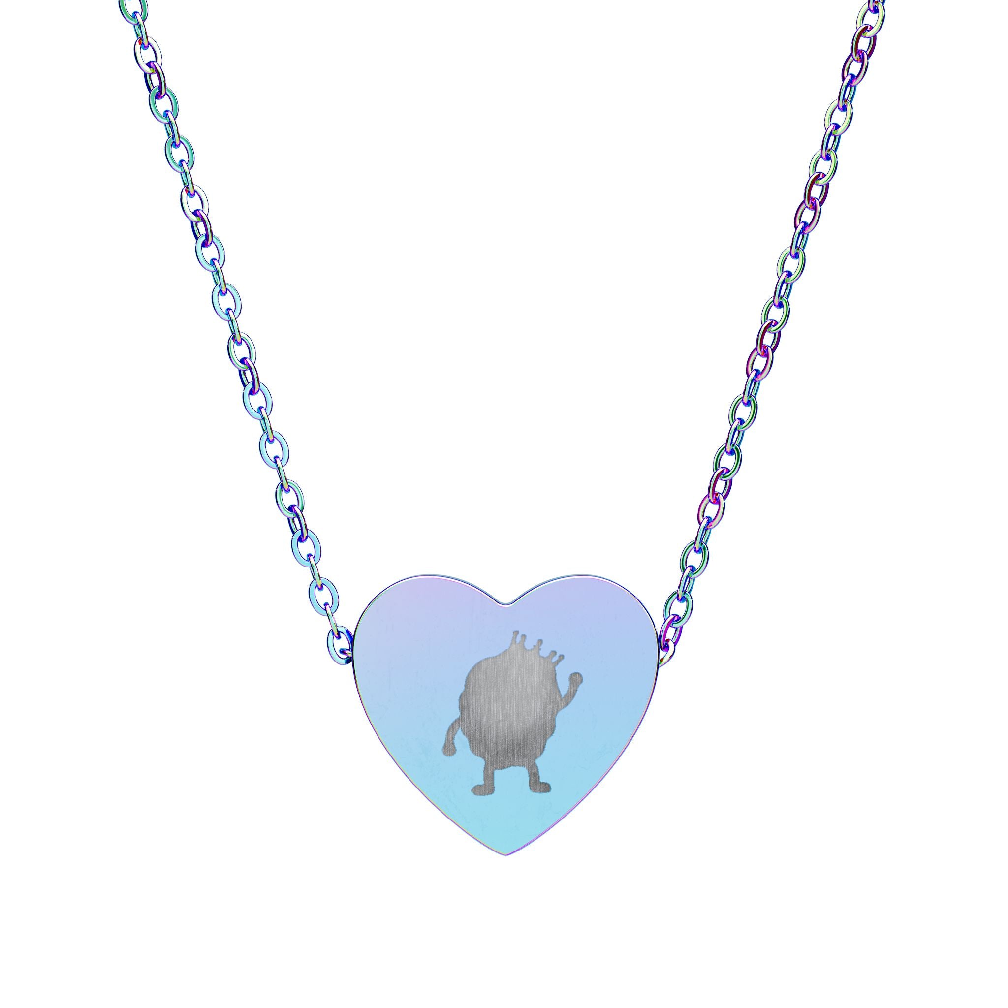 King Nuggie Engraved Heart Necklace | Subtle Inside-Joke Jewelry