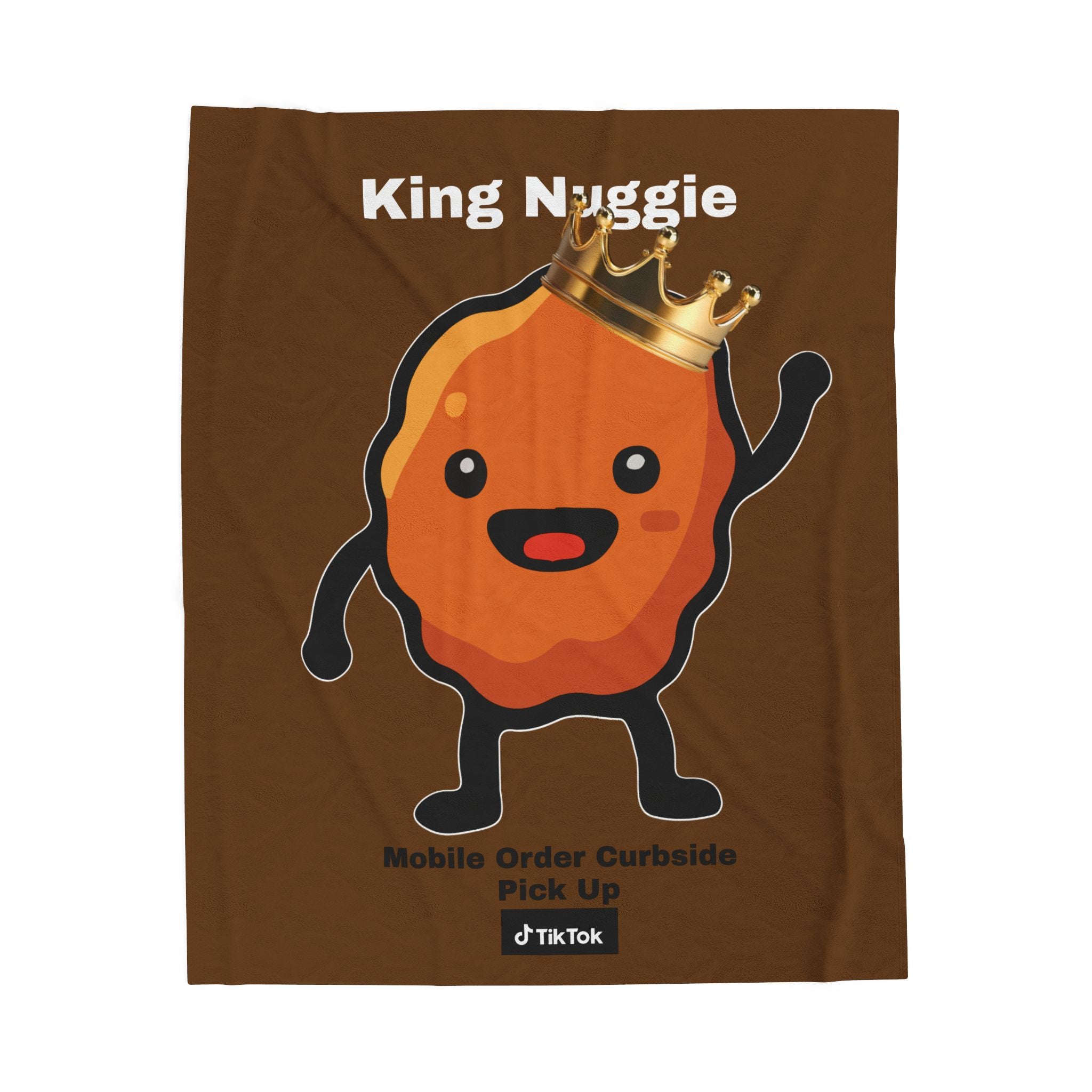 King Nuggie Plush Blanket | Cozy Mascot Statement Throw