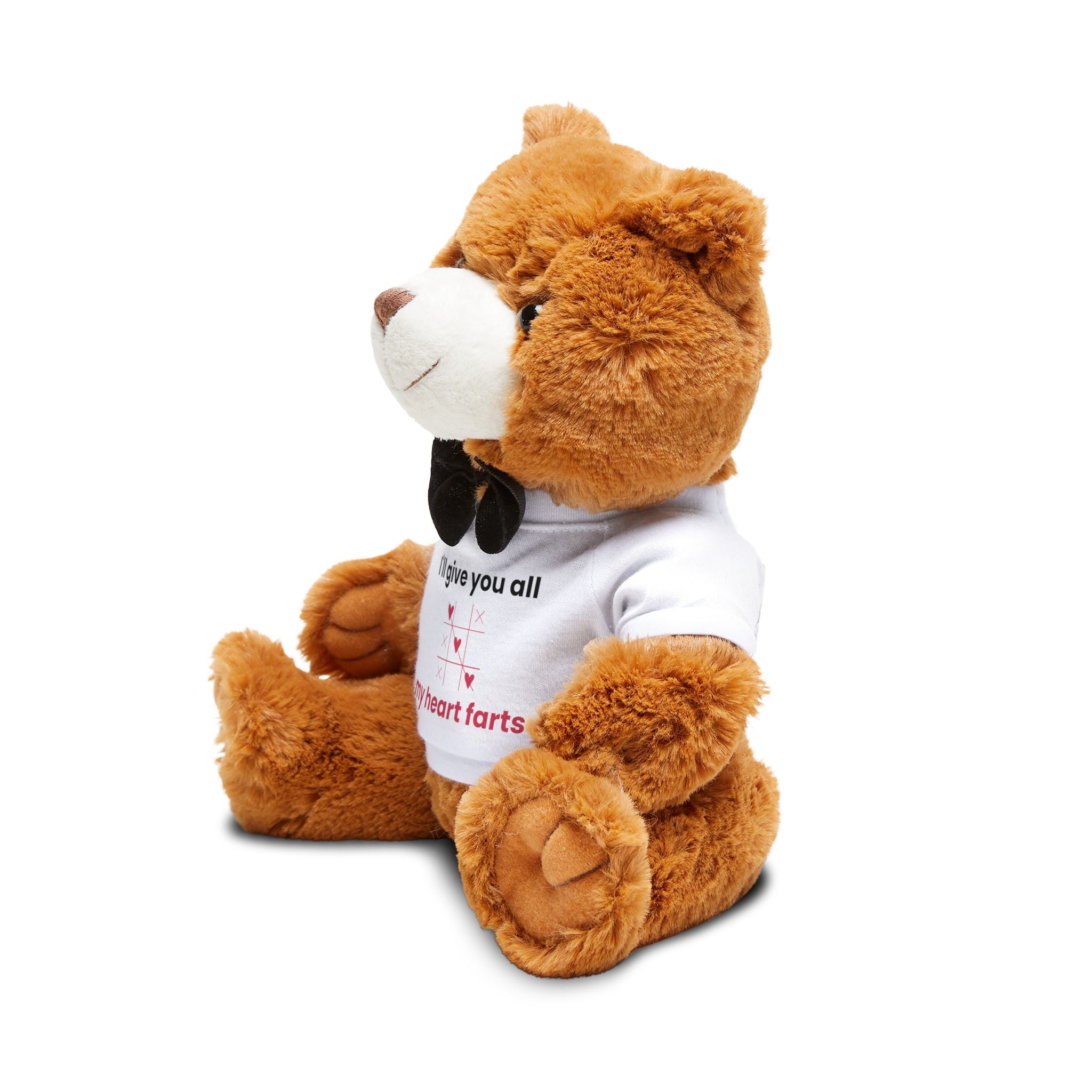 “I’ll Give You All My Heart Farts” Valentine Teddy Bear | Besties & Coffee Inside Joke Plush