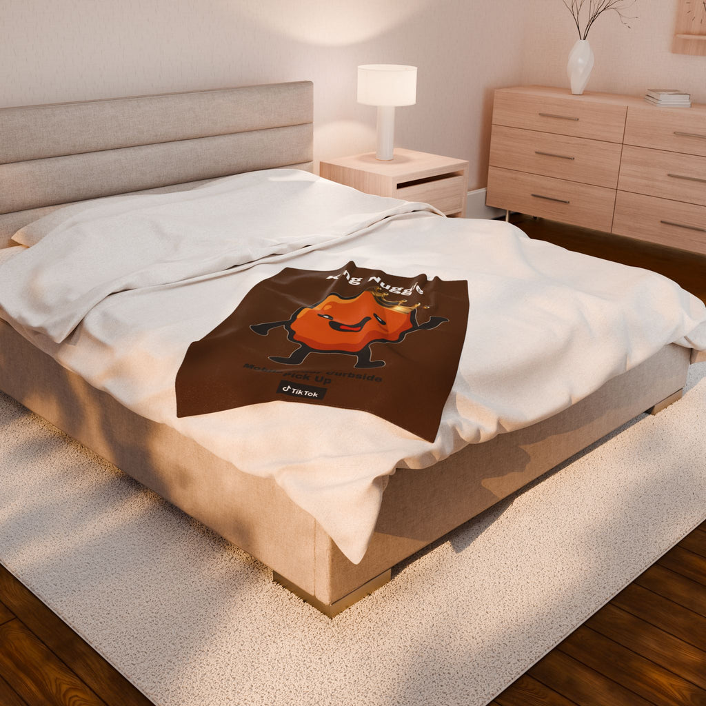 King Nuggie Plush Blanket | Cozy Mascot Statement Throw