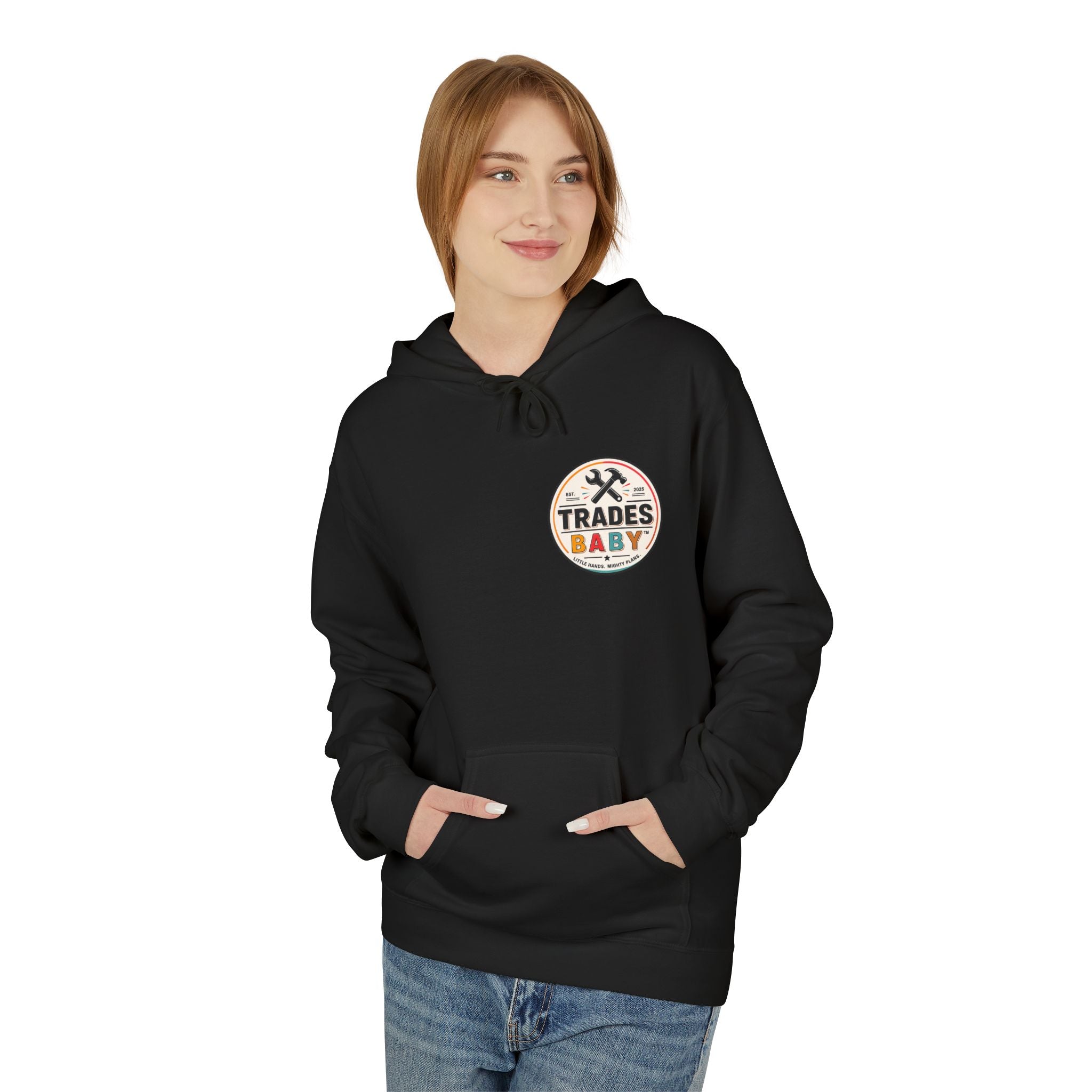 “My Kid Plays with Tools, Not Tablets” Hoodie — TradesBaby Kids Hoodie for Future Builders