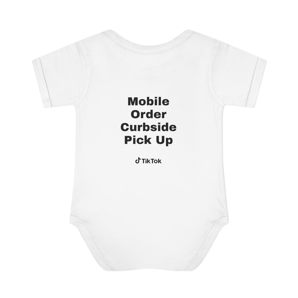 Certified Yapper Infant Bodysuit — "Mobile Order Curbside Pick Up" Funny Baby Onesie