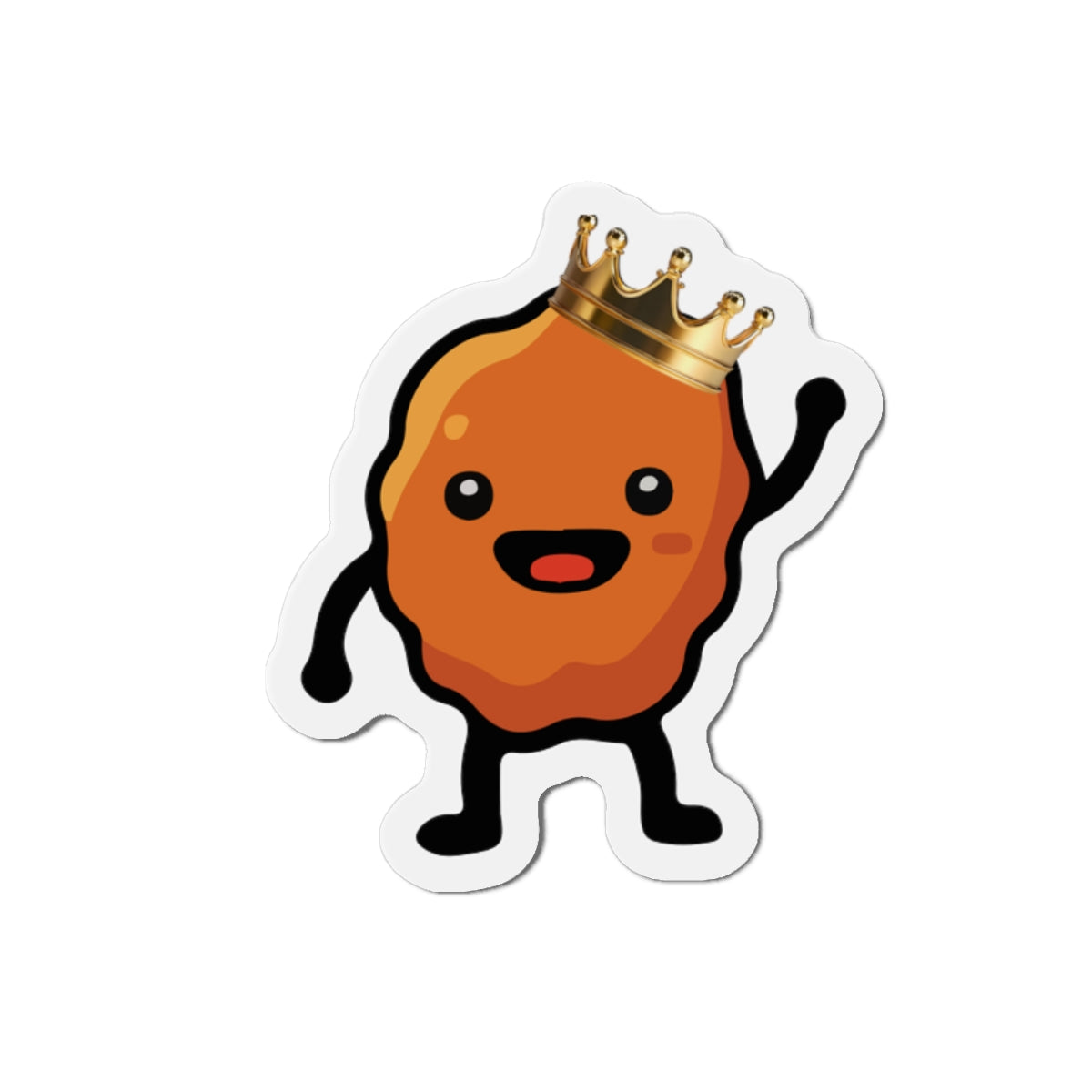 King Nuggie Die-Cut Magnet | Besties & Coffee Mascot Magnet