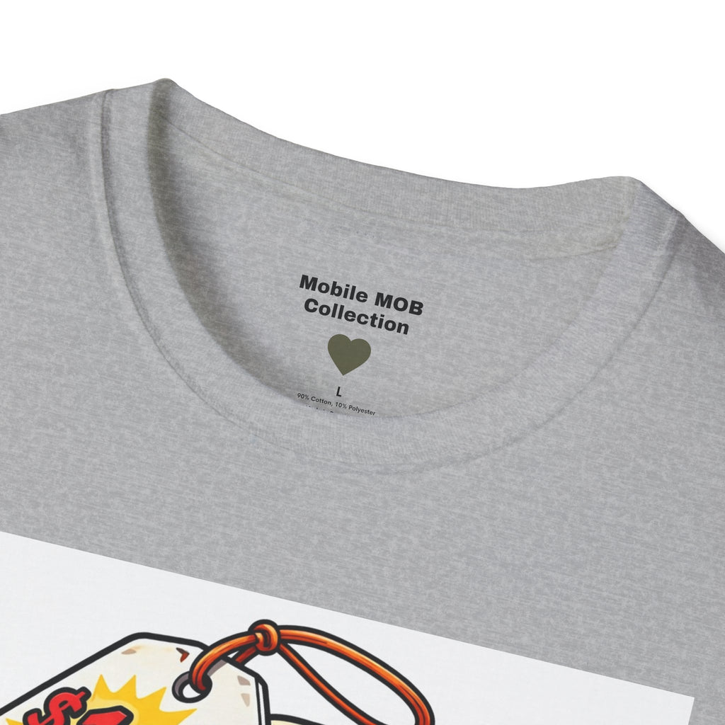 Tape Beggar T-Shirt – Funny Vintage Tape Gun Tee | Mobile Order Curbside Humor, Soft Everyday Fit