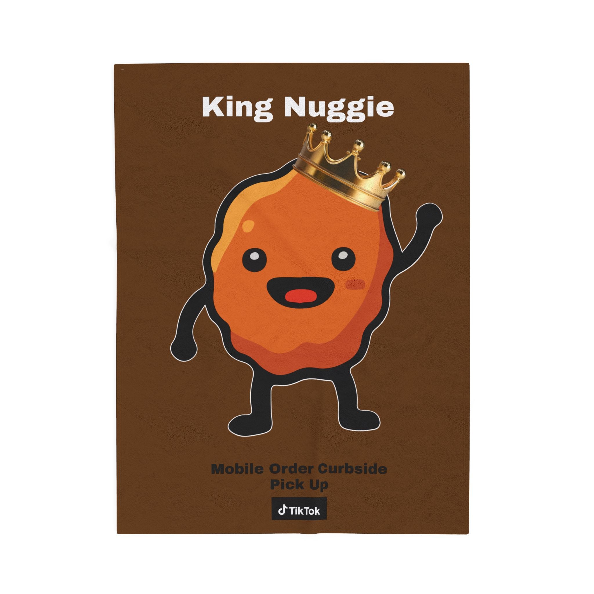 King Nuggie Plush Blanket | Cozy Mascot Statement Throw