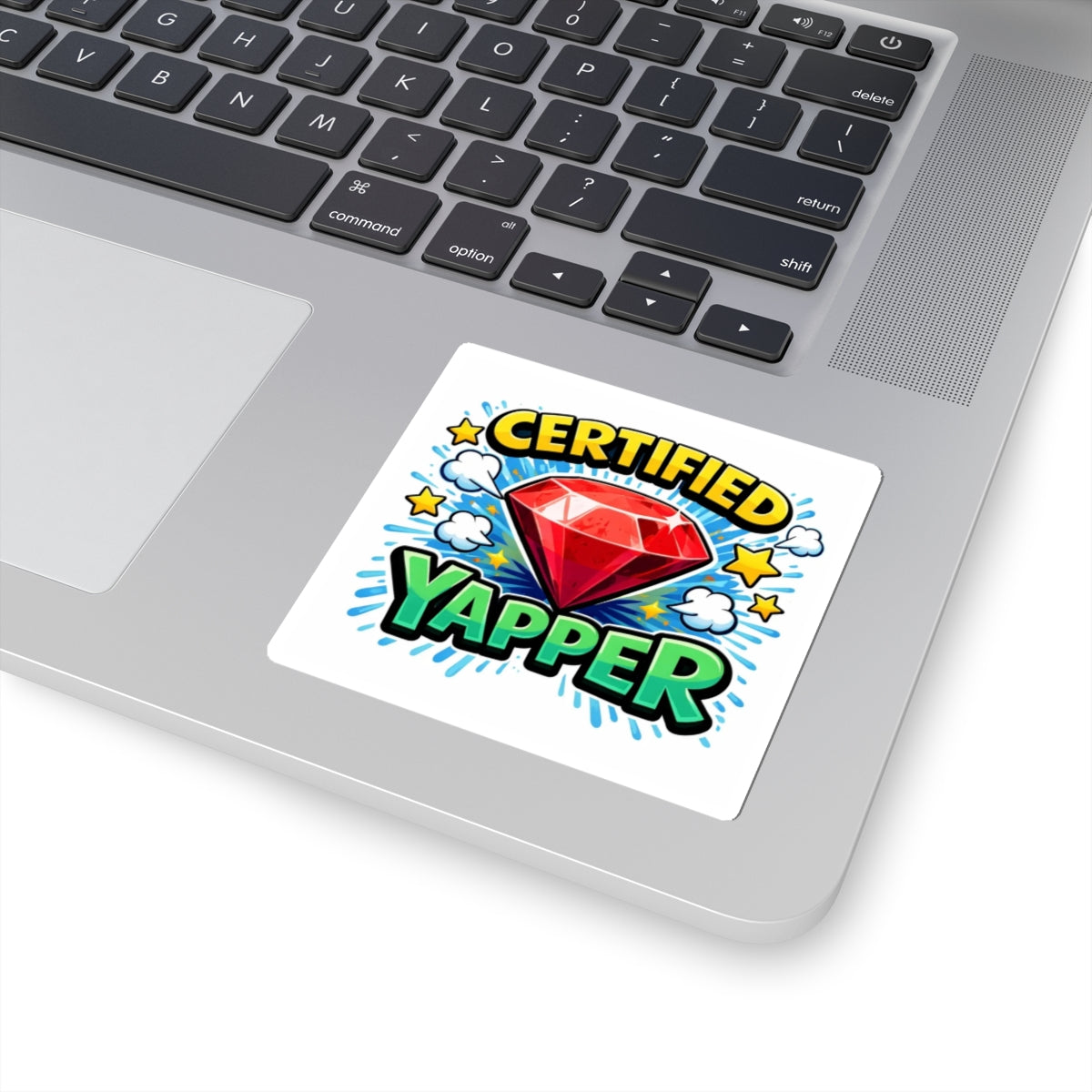 Certified Yapper™ Sticker | Colorful Kiss-Cut Laptop & Journal Decal