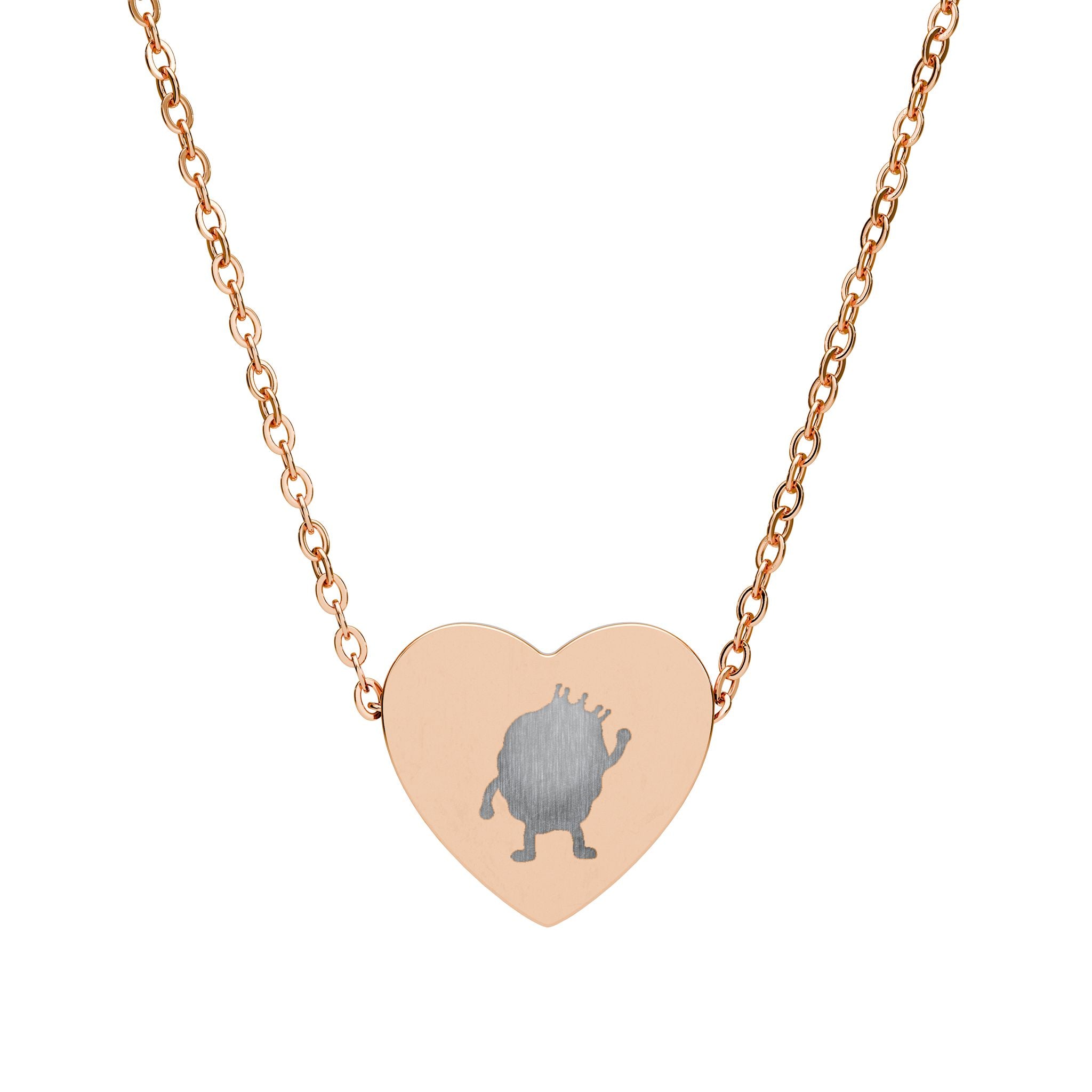 King Nuggie Engraved Heart Necklace | Subtle Inside-Joke Jewelry