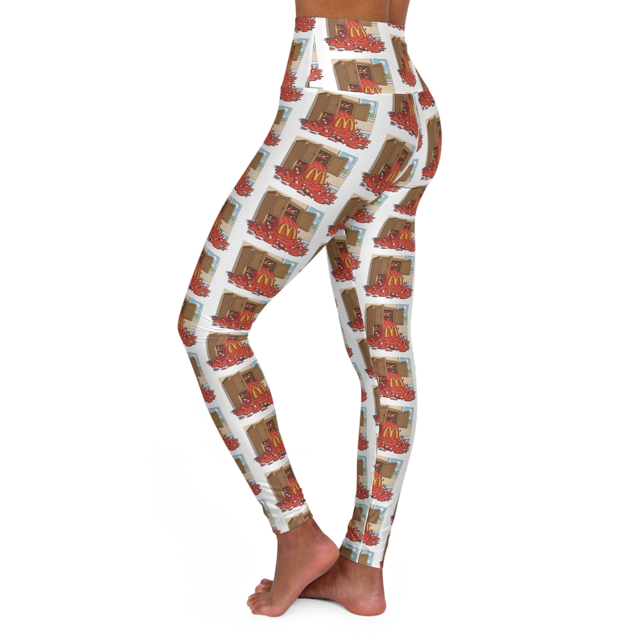 4 Gallons of Ketchup High-Waisted Leggings | Statement Creator Activewear