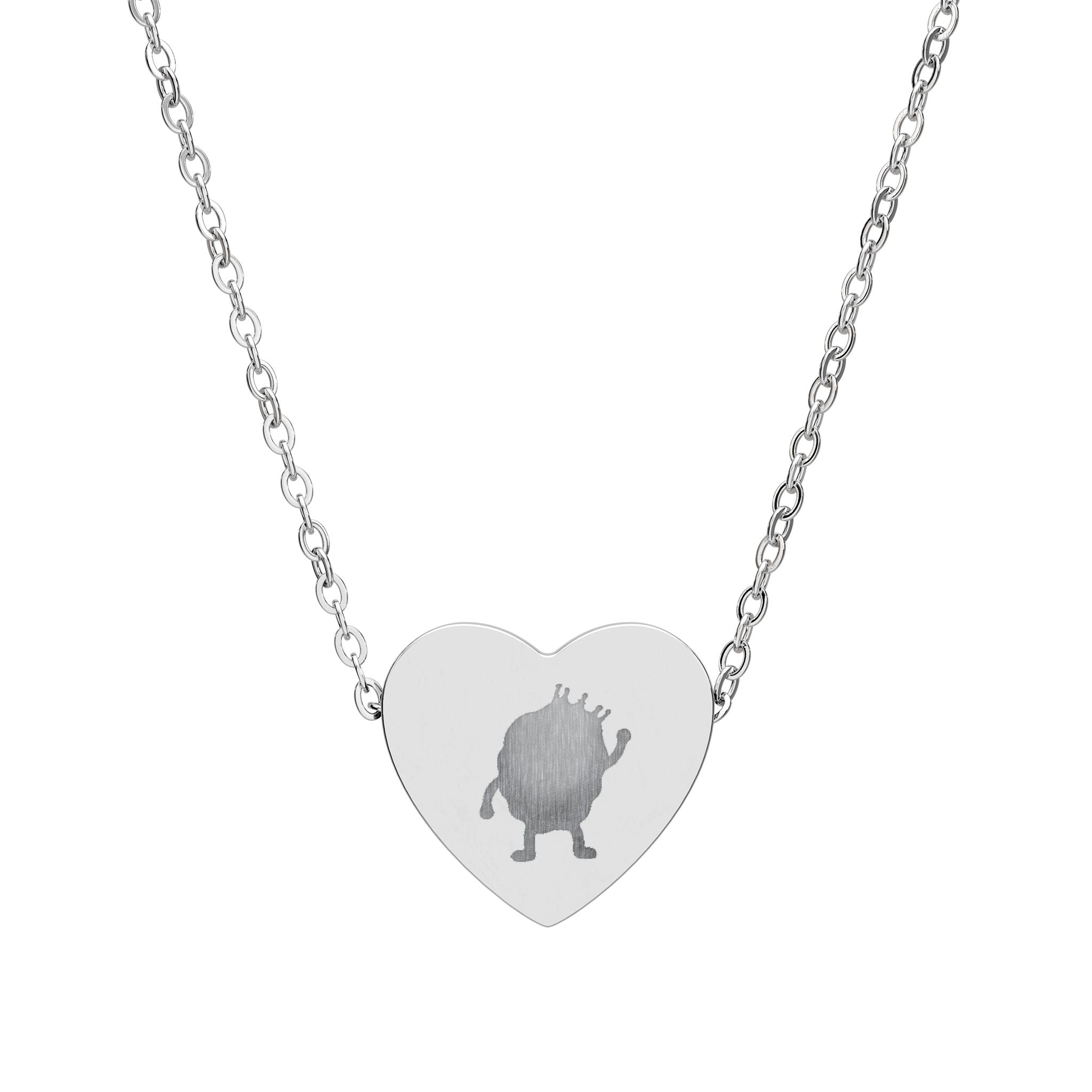 King Nuggie Engraved Heart Necklace | Subtle Inside-Joke Jewelry