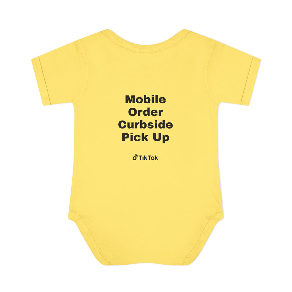 Certified Yapper Infant Bodysuit — "Mobile Order Curbside Pick Up" Funny Baby Onesie