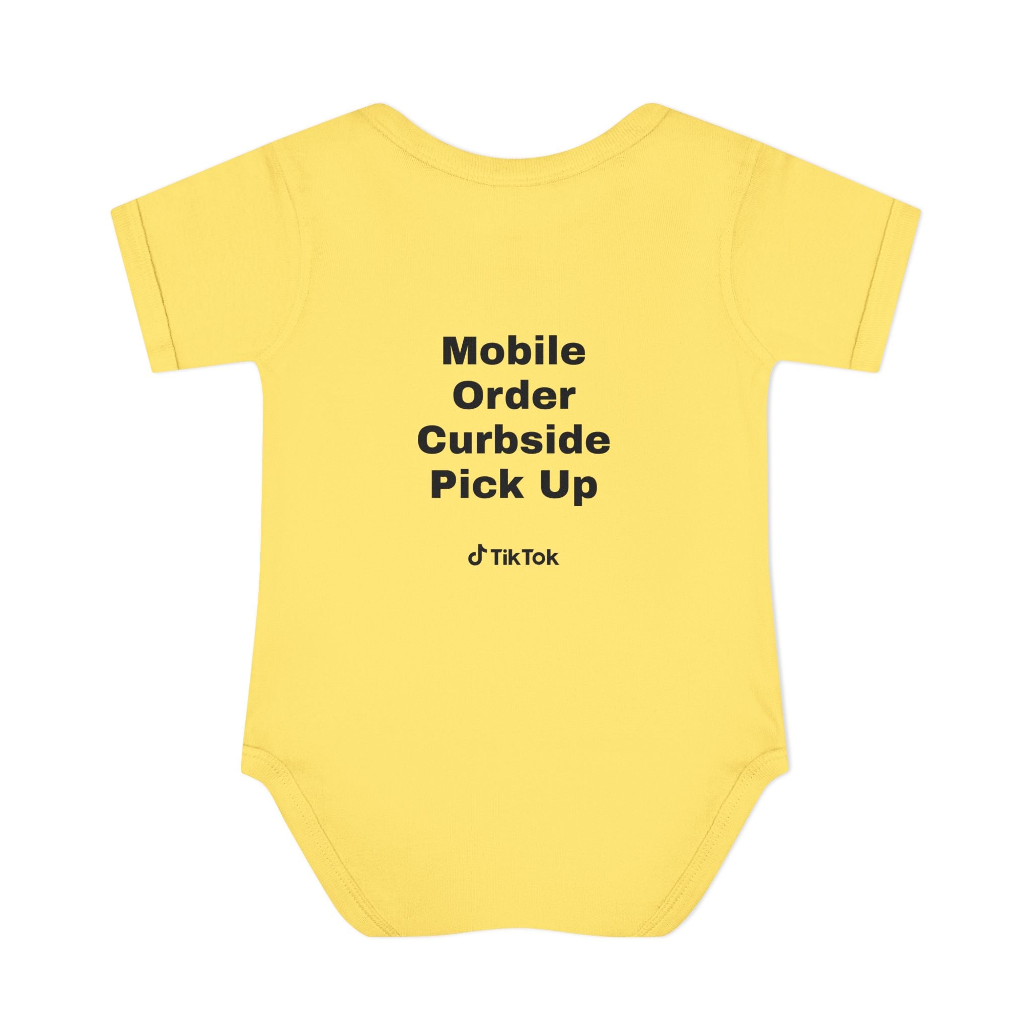 Certified Yapper Infant Bodysuit — "Mobile Order Curbside Pick Up" Funny Baby Onesie
