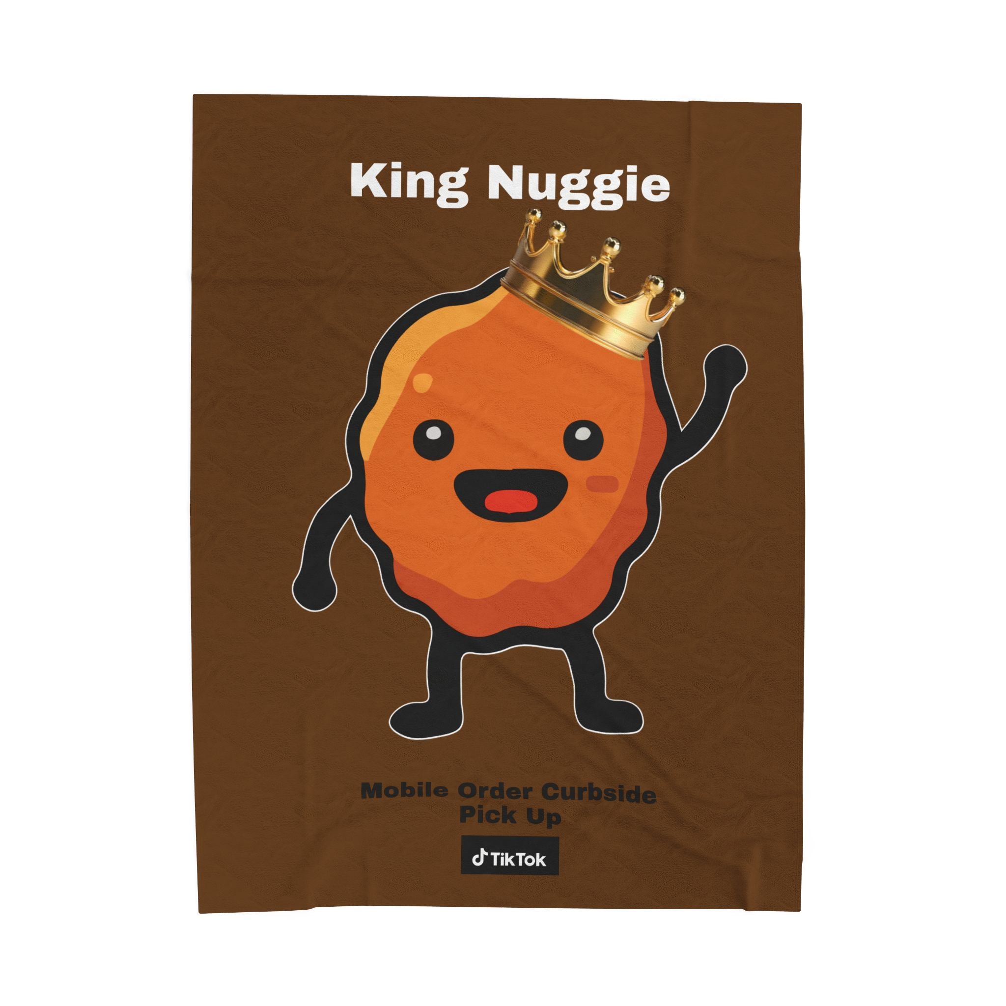 King Nuggie Plush Blanket | Cozy Mascot Statement Throw