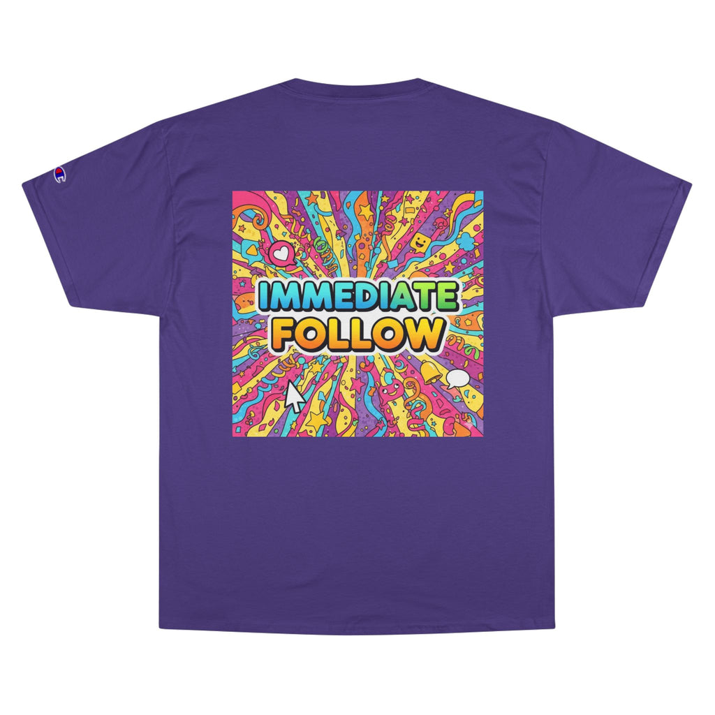 Immediate Follow T-Shirt | Bold Graphic Pop-Art Tee