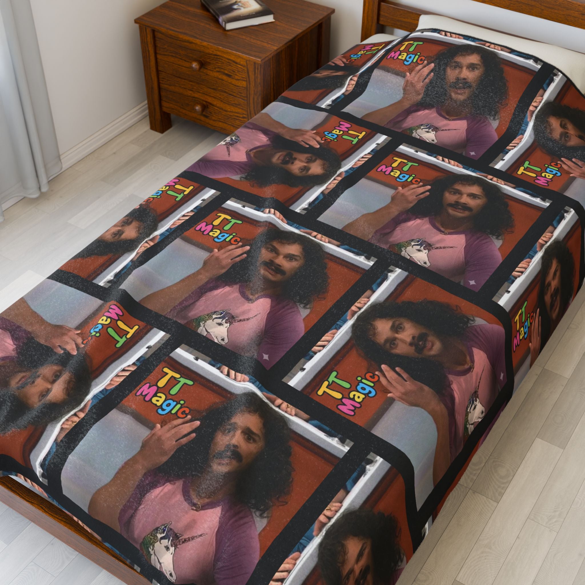 TT Magic Velveteen Plush Blanket | Besties & Coffee Cozy Throw