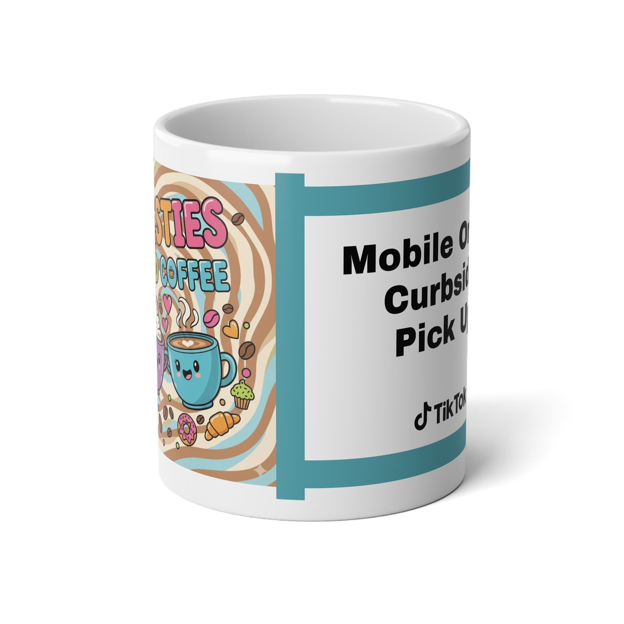 Besties & Coffee Jumbo Mug – 20oz Café Core Edition