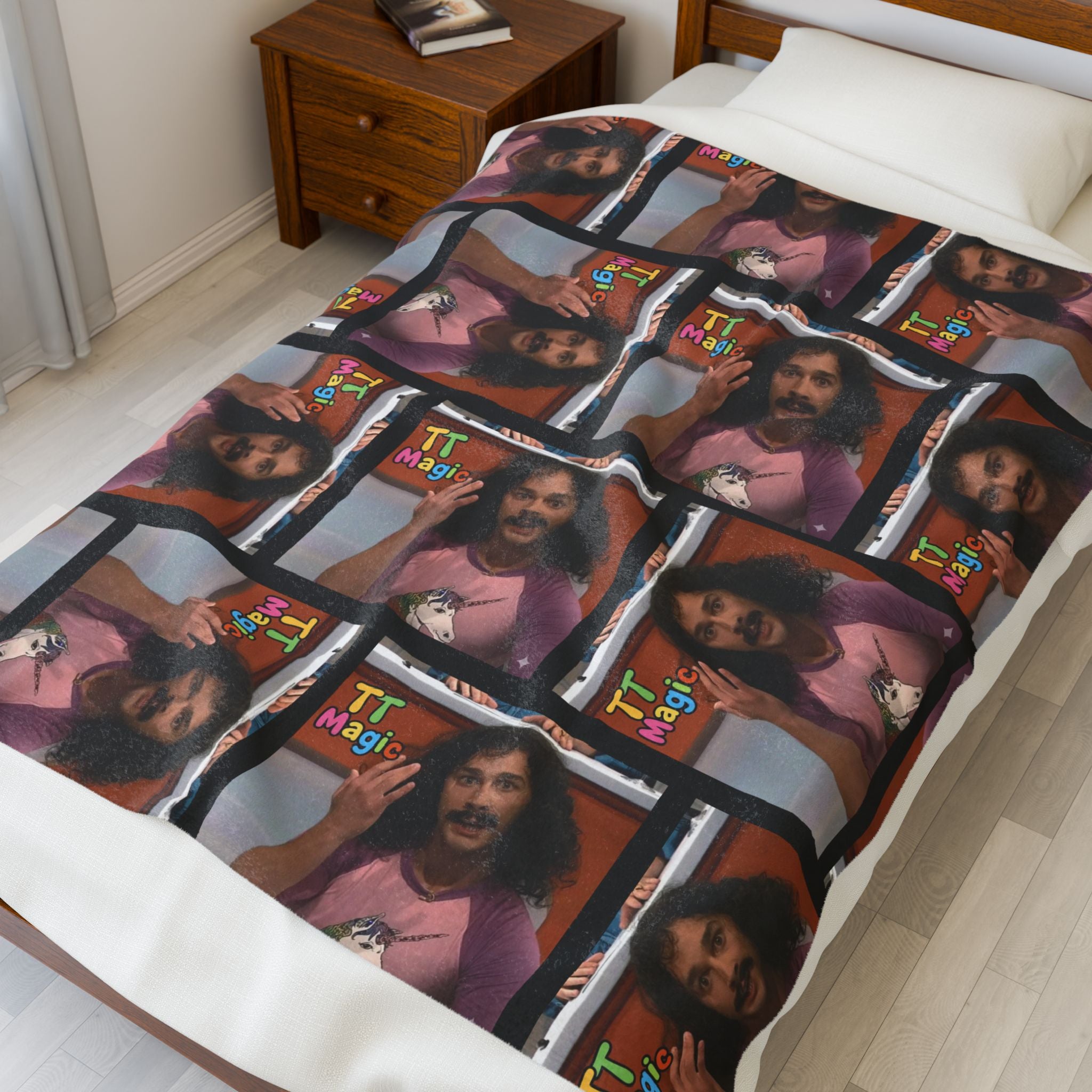 TT Magic Velveteen Plush Blanket | Besties & Coffee Cozy Throw