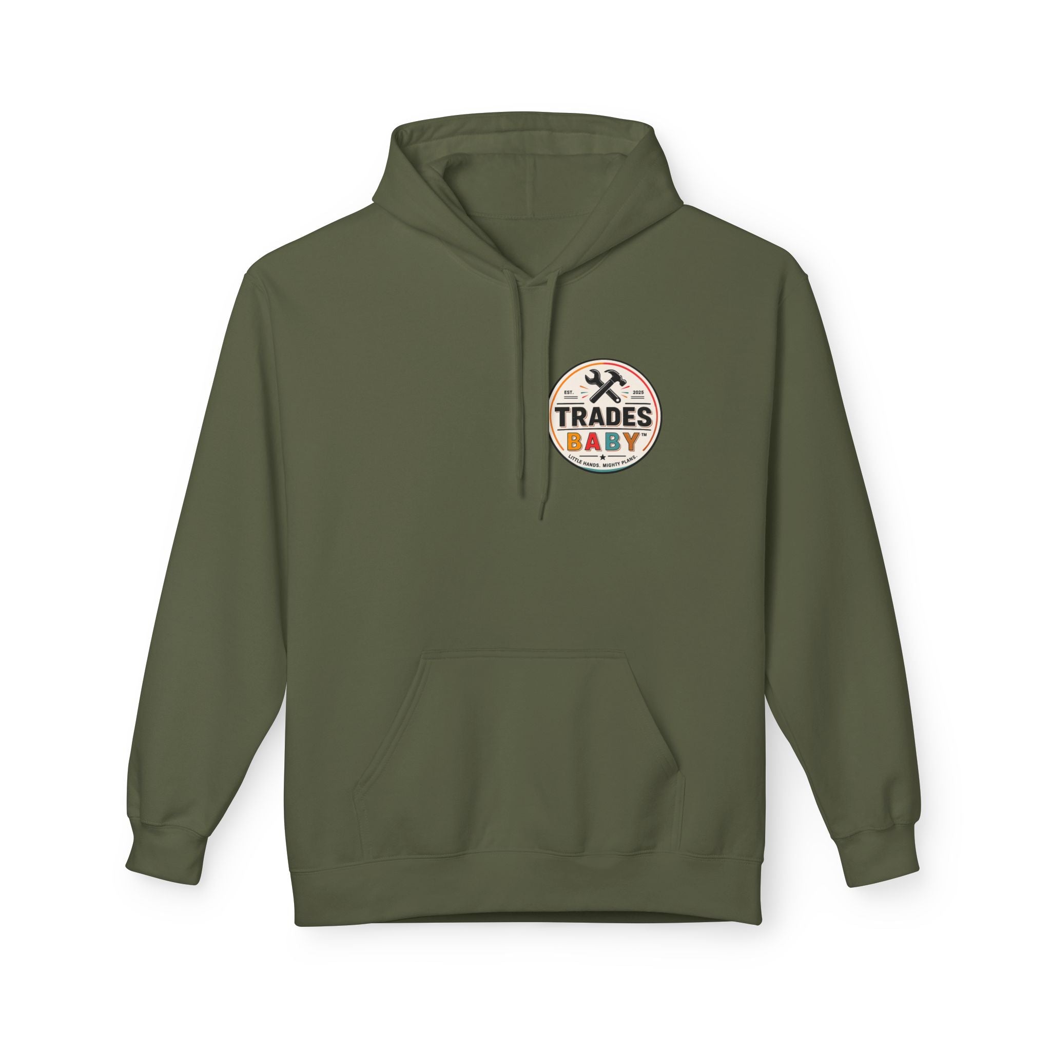 TradesBaby “Little Hands. Mighty Plans.” Hoodie — Future Builder Kids Hoodie