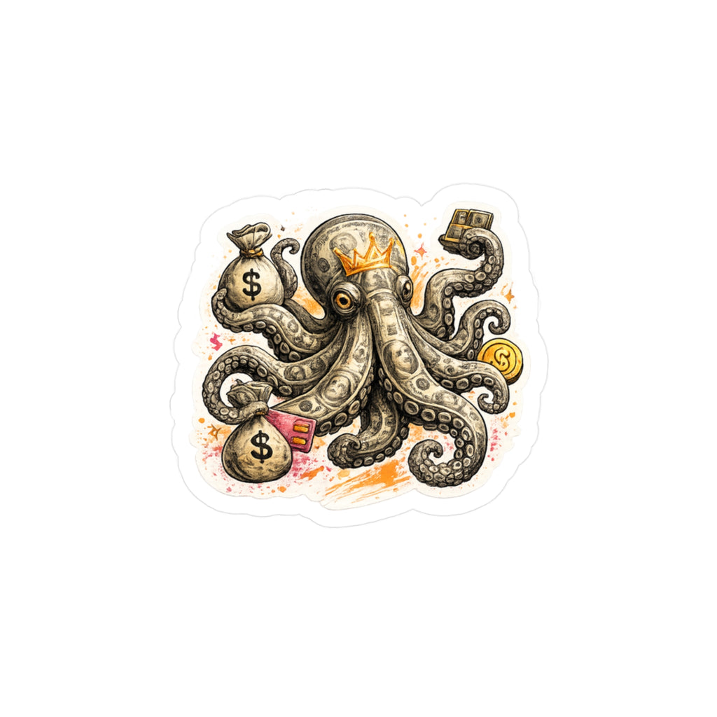 Money Octopus Sticker | Multiple Income Streams | Blackburn HQ™