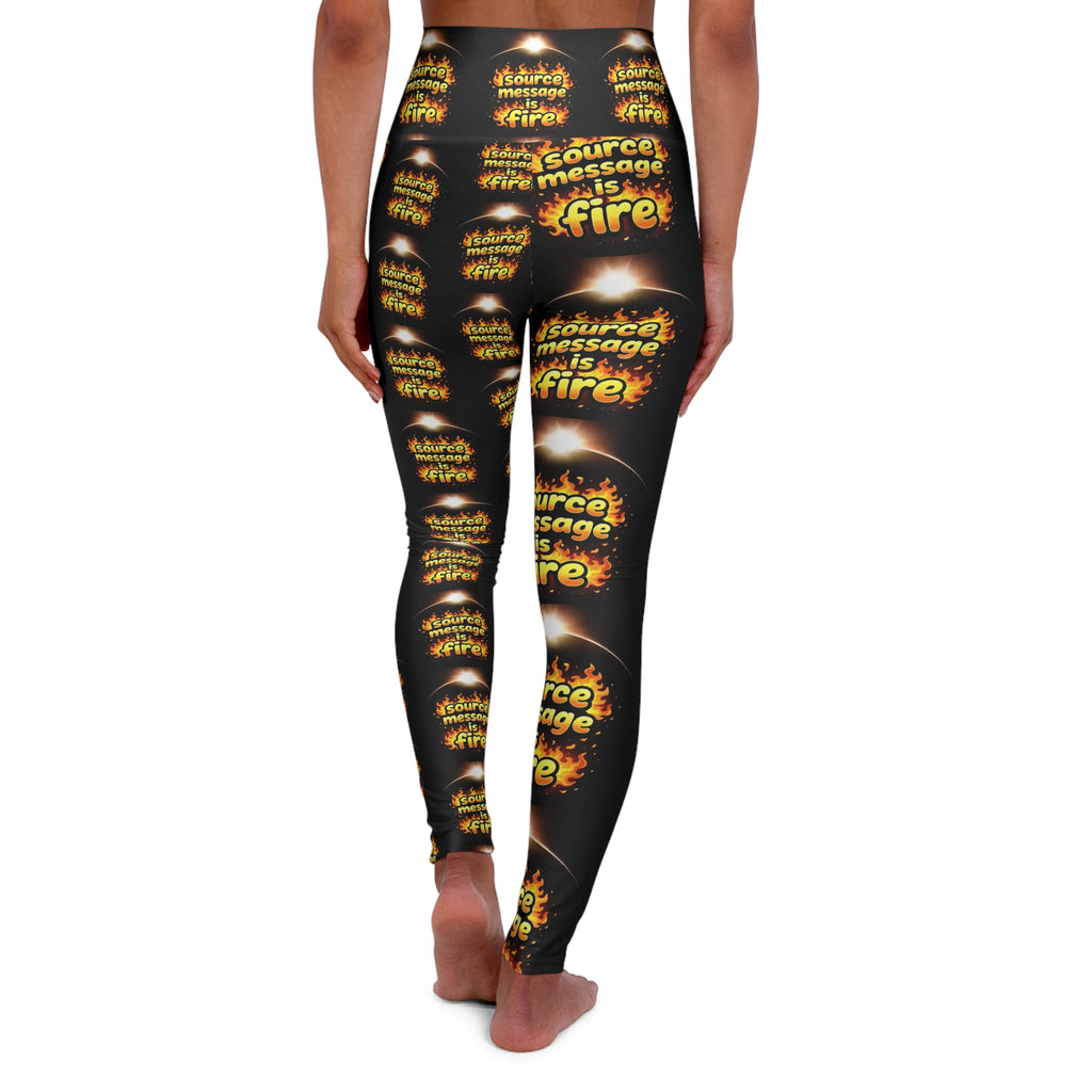 Source Message Is Fire High-Waisted Leggings | Besties & Coffee Alignment Wear