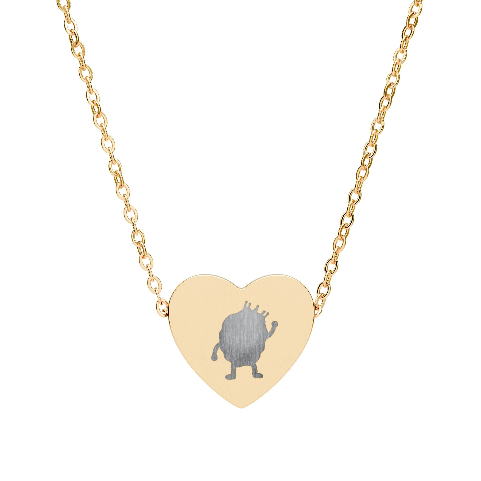 King Nuggie Engraved Heart Necklace | Subtle Inside-Joke Jewelry