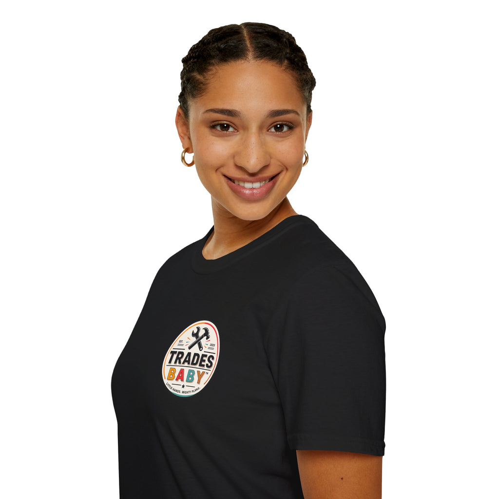 T-Shirt | TradesBaby Parenting Tee | Blue Collar Family Shirt for Hands-On Kids