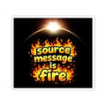 Source Message Is Fire™ Sticker 🔥 | Besties & Coffee Kiss-Cut Vinyl