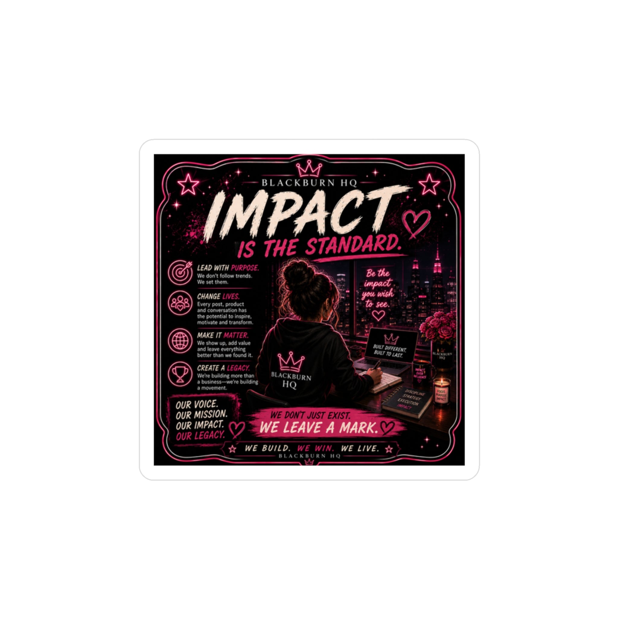 Impact Is the Standard Sticker | Blackburn HQ Standards Collection