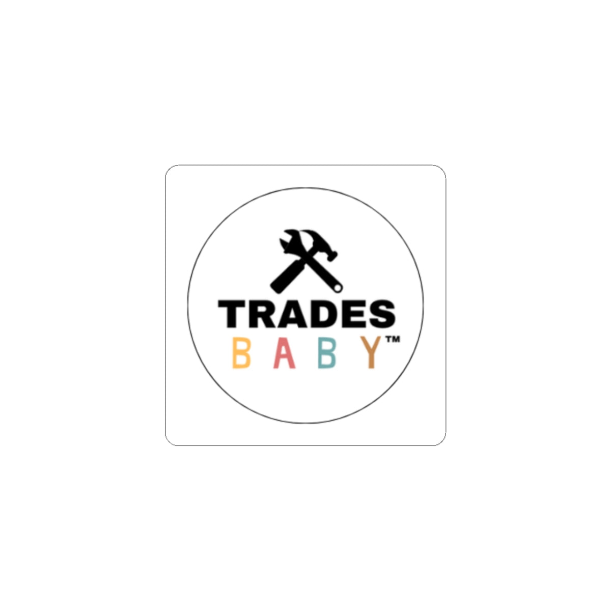 TradesBaby Logo Sticker | Kids Construction Decal