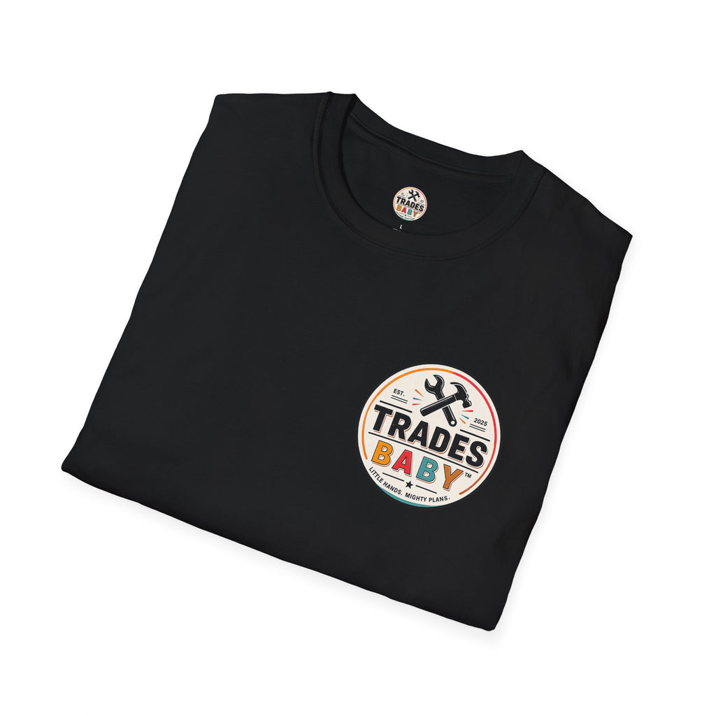 T-Shirt | TradesBaby Parenting Tee | Blue Collar Family Shirt for Hands-On Kids