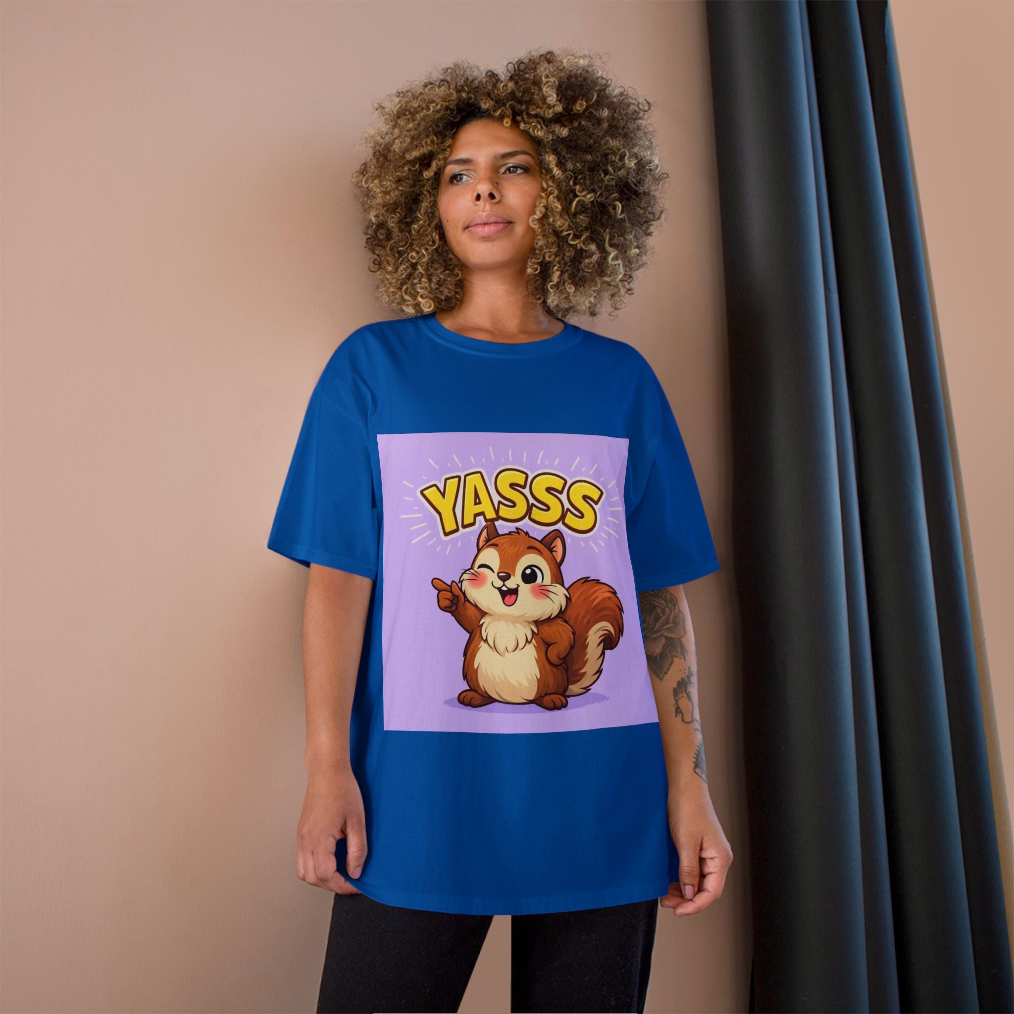 Yaaas Squirrel T-Shirt | Besties & Coffee Community Graphic Tee