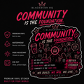 Community Is the Foundation Sticker | Blackburn HQ Standards