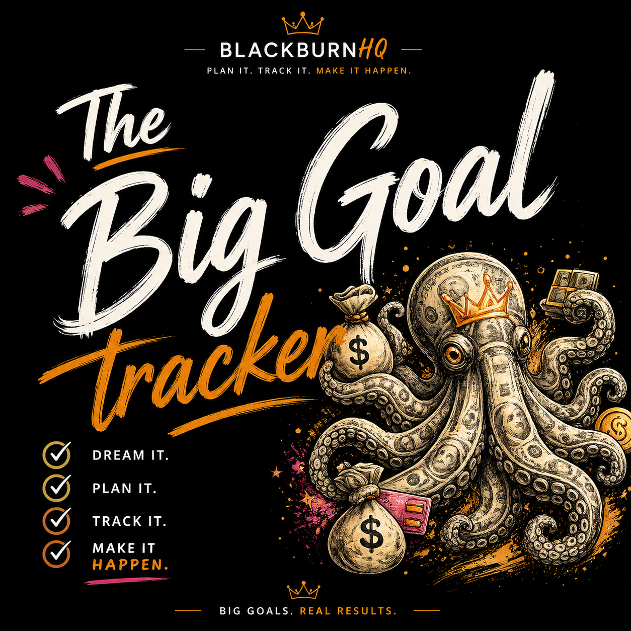 The Big Goal Tracker Poster