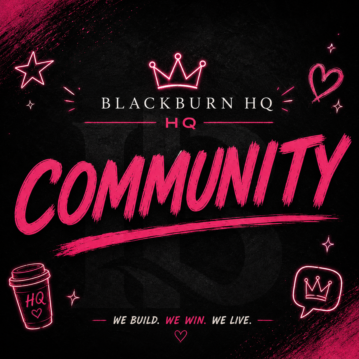 Community Is the Foundation Sticker | Blackburn HQ Standards