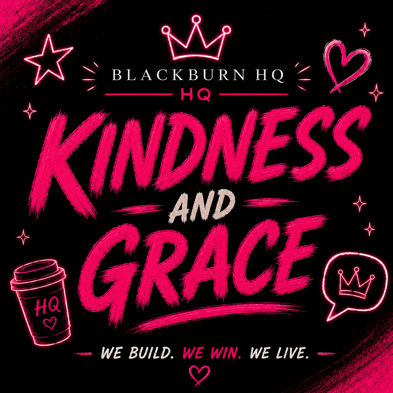 We Operate With Kindness & Grace Sticker | Blackburn HQ Standards Collection