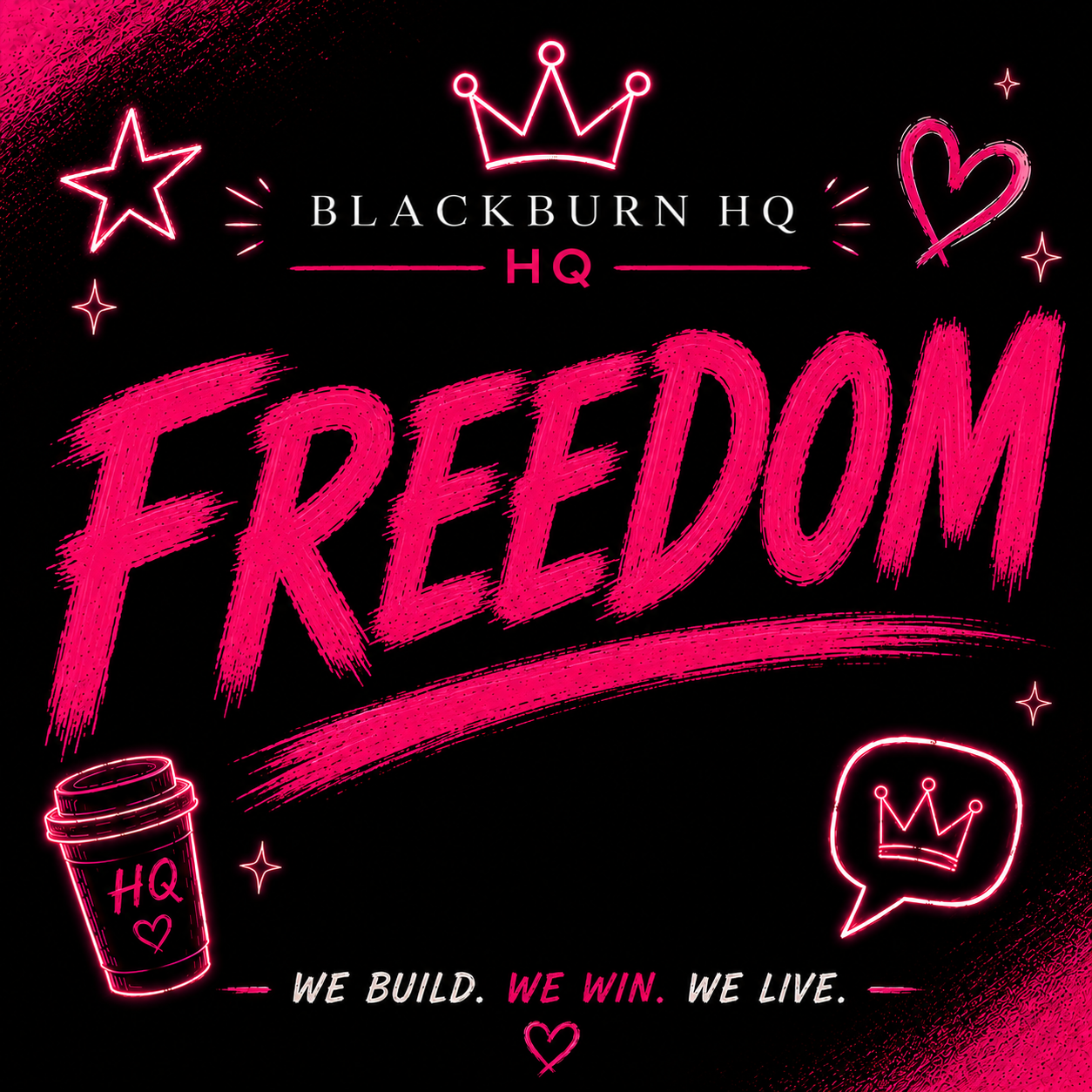 Freedom Is the Standard Sticker | Blackburn HQ Motivational Vinyl Decal