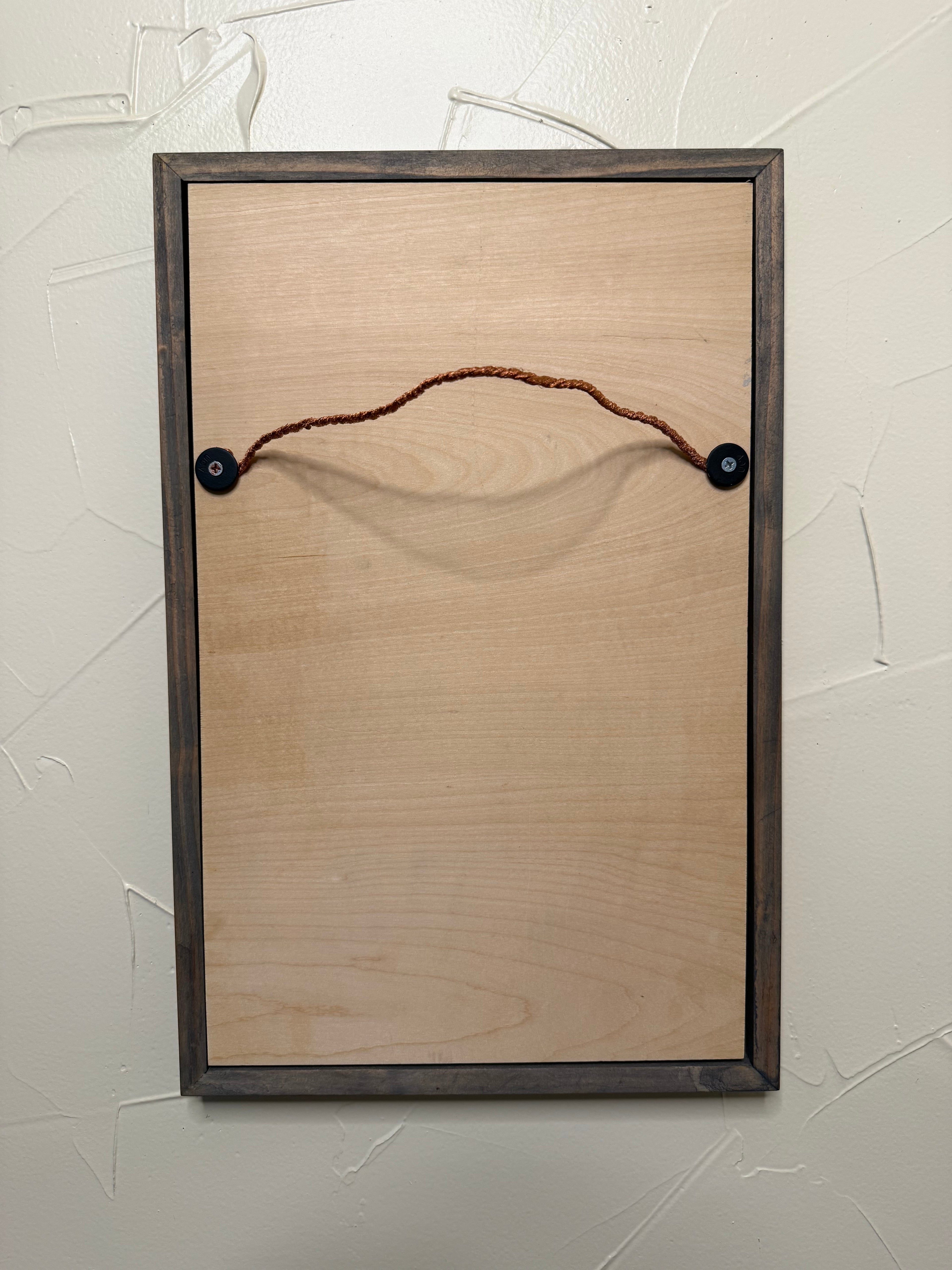 RubyONE No. 04 – “Difficult Roads” | 11x17 Framed Original Wood Artwork