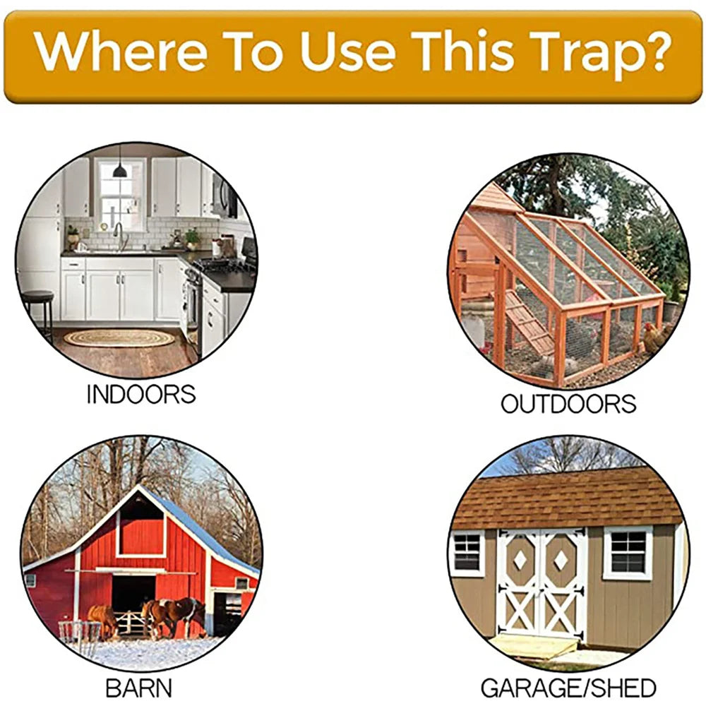 Intelligent Mouse Trap – Flipping Bucket Trap with Automatic Reset for Rats & Mice (Safe & Hygienic)