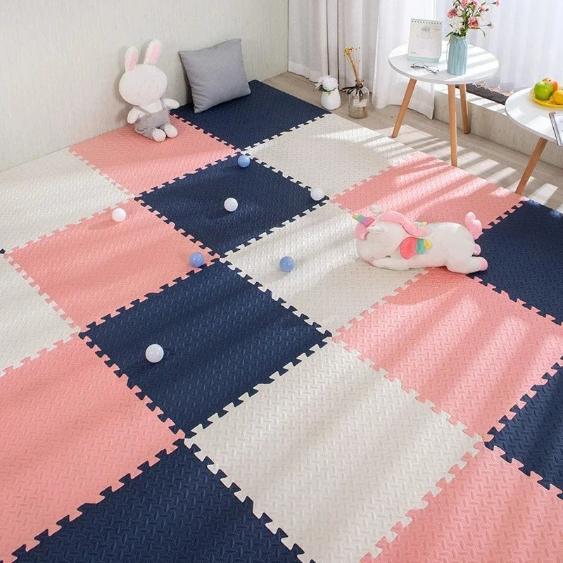 16pcs Foam Baby Play Mat – Interlocking Puzzle Floor Tiles, Soft Kids Carpet (30×30cm)