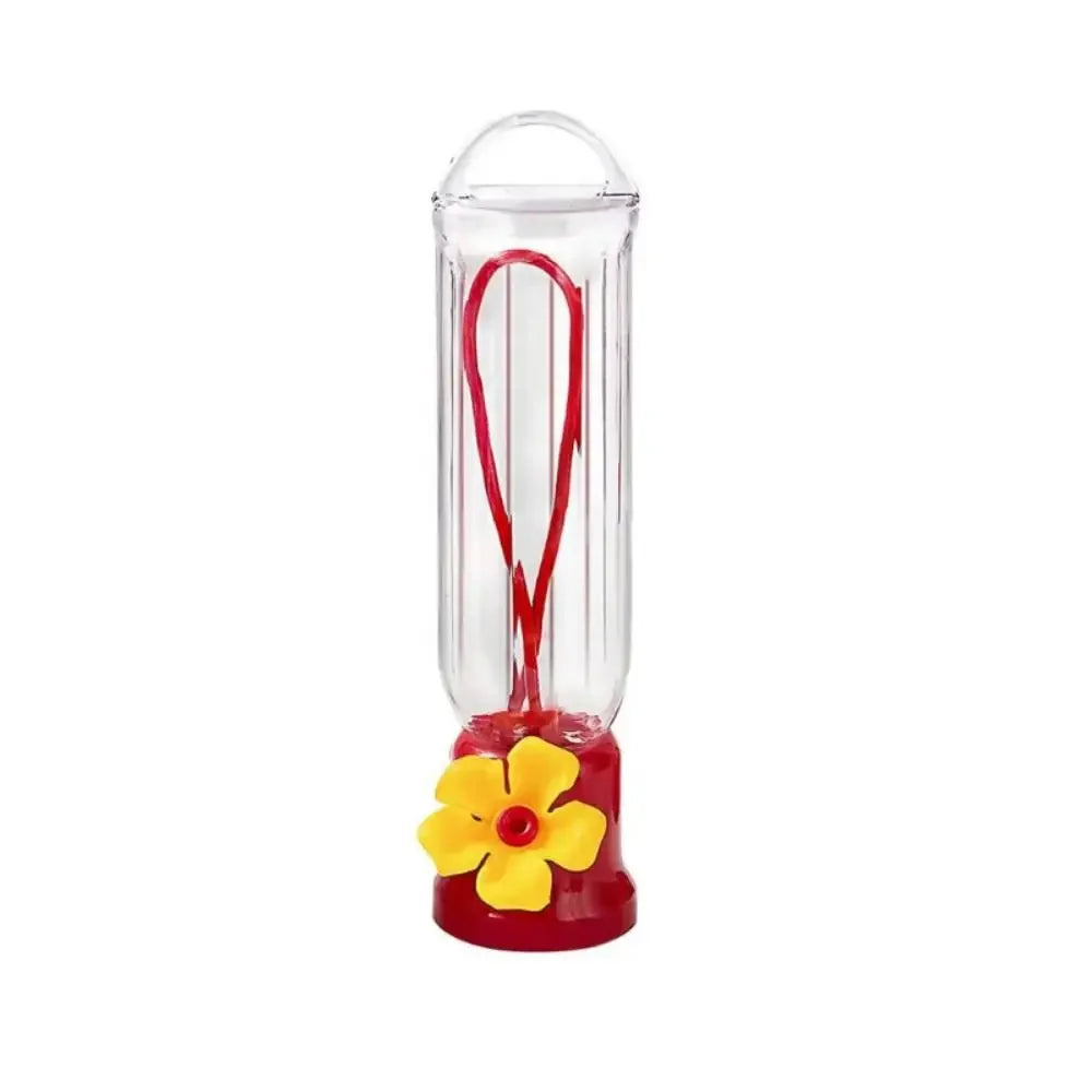 Mini Hummingbird Feeder Hanging – Transparent, Easy Clean Outdoor Nectar Feeder