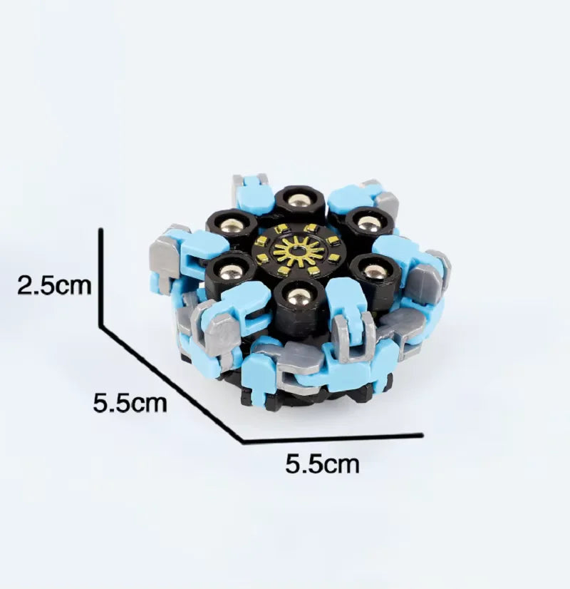 Finger Gyro Decompression Toy – Transformable Fidget Spinner for Stress Relief, Fun for Kids & Adults