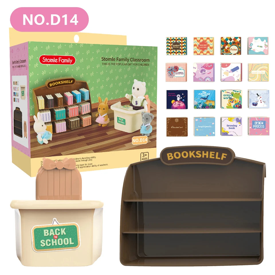 1:12 Miniature Dollhouse Furniture – Forest Family Kitchen & Dining Accessories, Pretend Play Toys for Girls